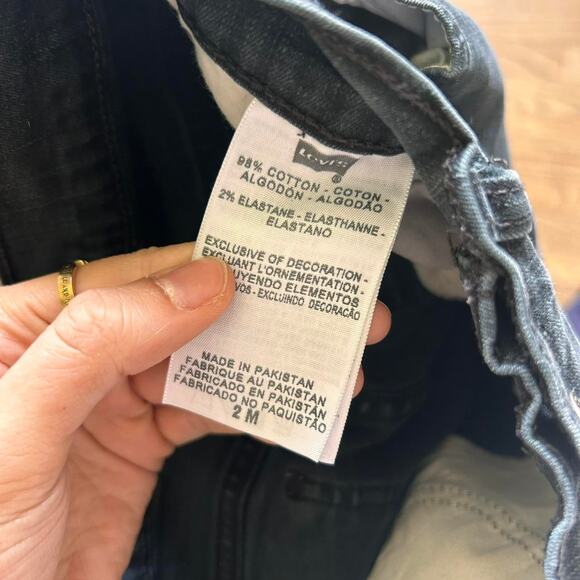 Vintage Levi's black bootcut jeans 2M - Picture 4 of 4